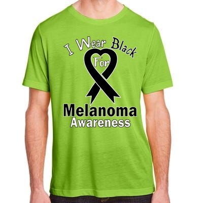 I Wear Black For Melanoma Awareness Adult ChromaSoft Performance T-Shirt