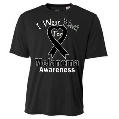 I Wear Black For Melanoma Awareness Cooling Performance Crew T-Shirt