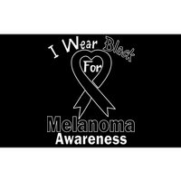 I Wear Black For Melanoma Awareness Bumper Sticker