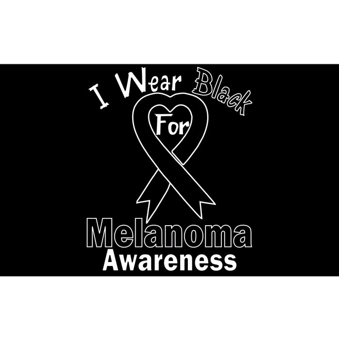 I Wear Black For Melanoma Awareness Bumper Sticker