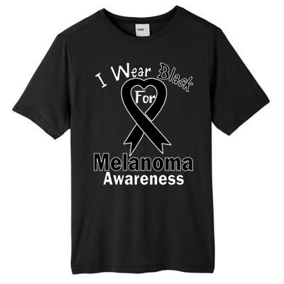 I Wear Black For Melanoma Awareness Tall Fusion ChromaSoft Performance T-Shirt