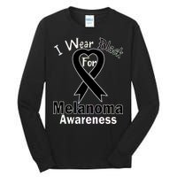 I Wear Black For Melanoma Awareness Tall Long Sleeve T-Shirt