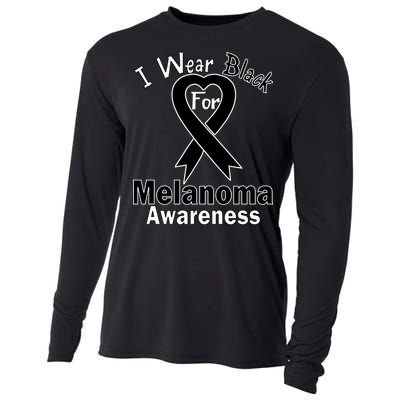 I Wear Black For Melanoma Awareness Cooling Performance Long Sleeve Crew