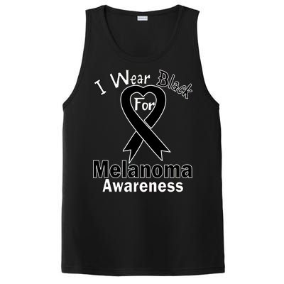 I Wear Black For Melanoma Awareness PosiCharge Competitor Tank