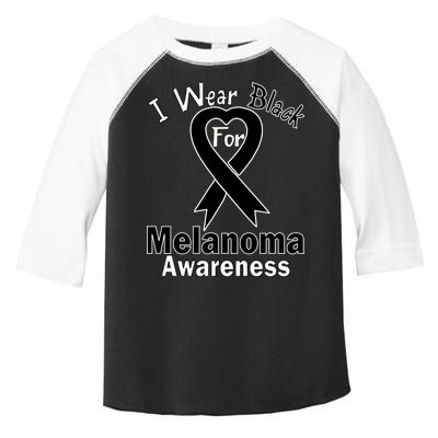 I Wear Black For Melanoma Awareness Toddler Fine Jersey T-Shirt