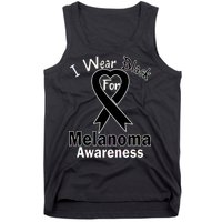 I Wear Black For Melanoma Awareness Tank Top