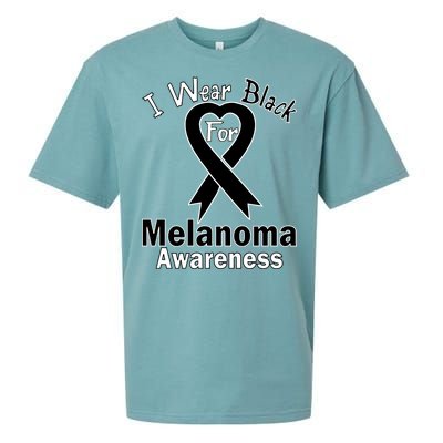 I Wear Black For Melanoma Awareness Sueded Cloud Jersey T-Shirt