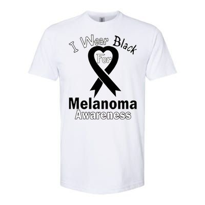 I Wear Black For Melanoma Awareness Softstyle® CVC T-Shirt