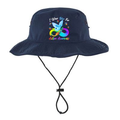 I Wear Blue For Autism Awareness Butterfly Infinity Rainbow  Legacy Cool Fit Booney Bucket Hat