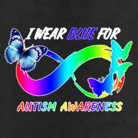 I Wear Blue For Autism Awareness Butterfly Ribbon Hat