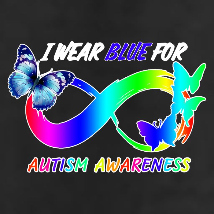 I Wear Blue For Autism Awareness Butterfly Ribbon Hat