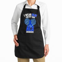 I Wear Blue For My Dad ALS Awareness Apron