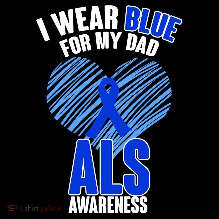 I Wear Blue For My Dad ALS Awareness Flatbill Hat