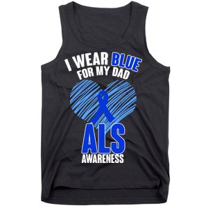 I Wear Blue For My Dad ALS Awareness Tank Top