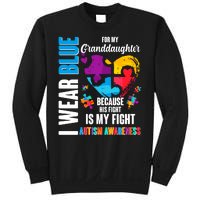 I Wear Blue For My Granddaughter Her Fight is My Fight  Autism Sweatshirt