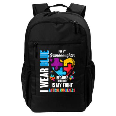 I Wear Blue For My Granddaughter Her Fight is My Fight  Autism Backpack