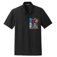 I Wear Blue For My Granddaughter Her Fight is My Fight  Autism Dry Zone Grid Polo