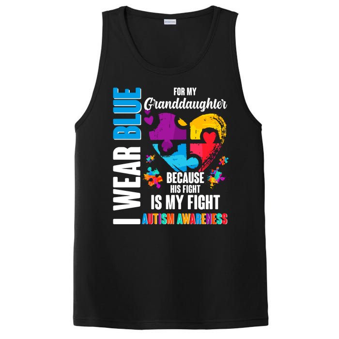 I Wear Blue For My Granddaughter Her Fight is My Fight  Autism PosiCharge Competitor Tank