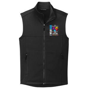 I Wear Blue For My Granddaughter Her Fight is My Fight  Autism Collective Smooth Fleece Vest