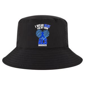 I Wear Blue For My Mom ALS Awareness Cool Comfort Performance Bucket Hat