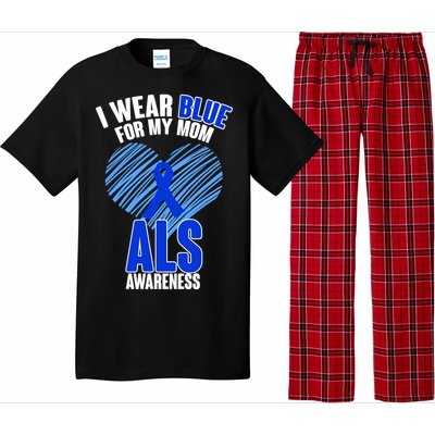 I Wear Blue For My Mom ALS Awareness Pajama Set