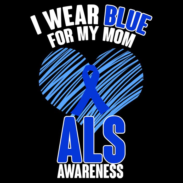 I Wear Blue For My Mom ALS Awareness Flatbill Hat
