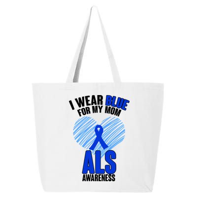 I Wear Blue For My Mom ALS Awareness 25L Jumbo Tote