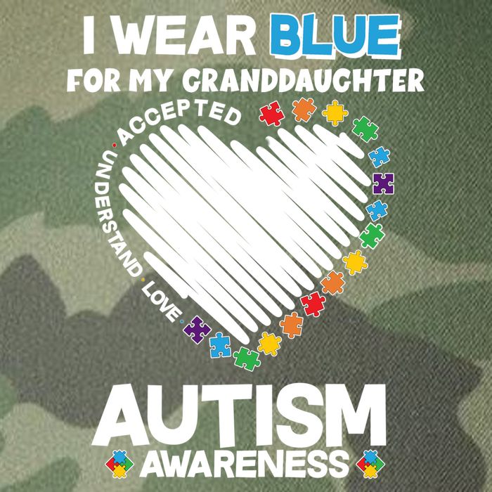 I Wear Blue For My Personalize Custom Text Autism Legacy Tie Dye Trucker Hat