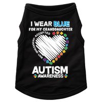 I Wear Blue For My Personalize Custom Text Autism Doggie Tank