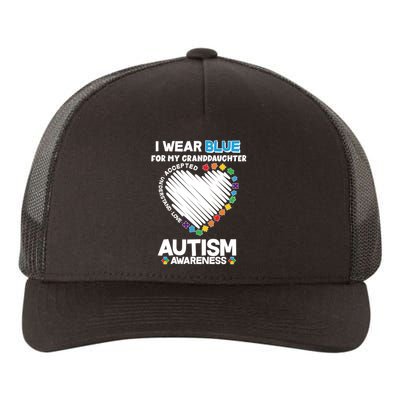 I Wear Blue For My Personalize Custom Text Autism Yupoong Adult 5-Panel Trucker Hat