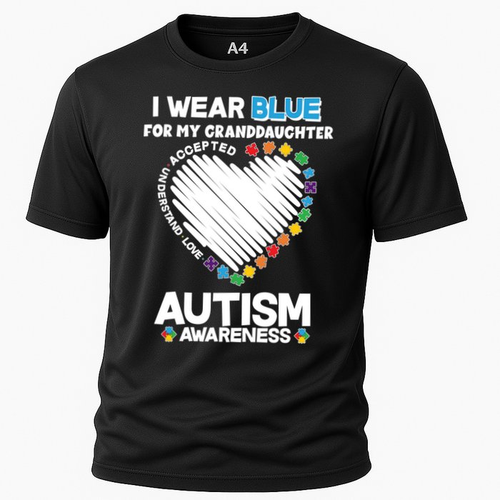 I Wear Blue For My Personalize Custom Text Autism Performance Shirt