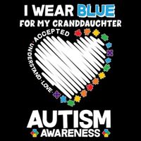 I Wear Blue For My Personalize Custom Text Autism Backpack