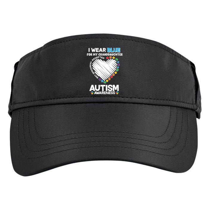 I Wear Blue For My Personalize Custom Text Autism Adult Drive Performance Visor