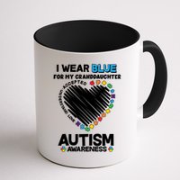 I Wear Blue For My Personalize Custom Text Autism Mug