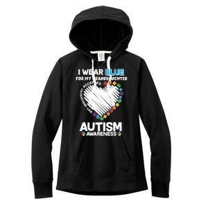 I Wear Blue For My Personalize Custom Text Autism Women's Fleece Hoodie