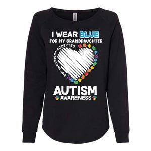 I Wear Blue For My Personalize Custom Text Autism Womens California Wash Sweatshirt