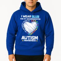 I Wear Blue For My Personalize Custom Text Autism Hoodie