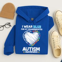 I Wear Blue For My Personalize Custom Text Autism Hoodie