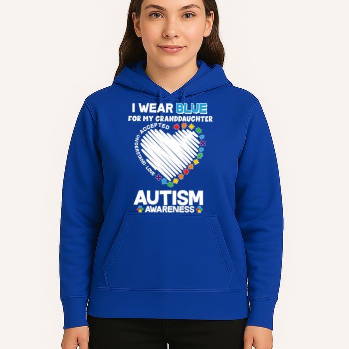 I Wear Blue For My Personalize Custom Text Autism Hoodie