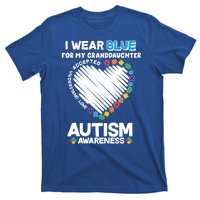 I Wear Blue For My Personalize Custom Text Autism T-Shirt