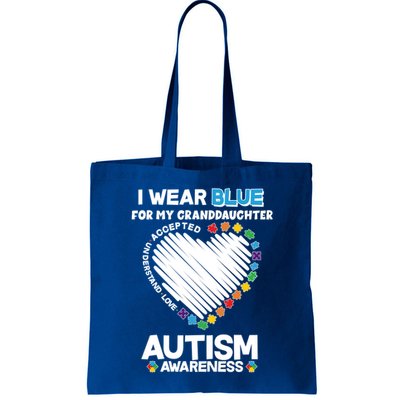 I Wear Blue For My Personalize Custom Text Autism Bag