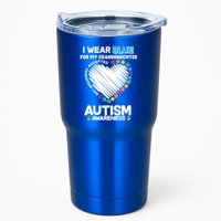 I Wear Blue For My Personalize Custom Text Autism Tumbler