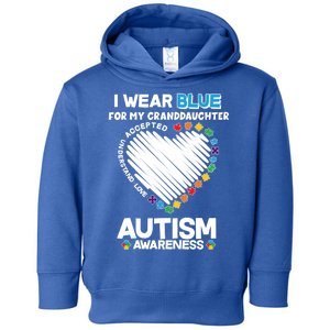 I Wear Blue For My Personalize Custom Text Autism Toddler Hoodie