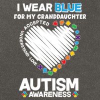 I Wear Blue For My Personalize Custom Text Autism Cotton Canvas Backpack