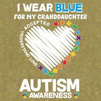 I Wear Blue For My Personalize Custom Text Autism Garment-Dyed Women's Muscle Tee