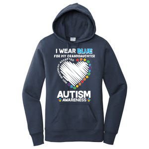 I Wear Blue For My Personalize Custom Text Autism Women's Pullover Hoodie