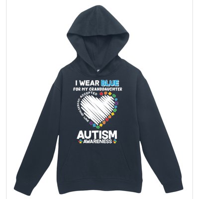 I Wear Blue For My Personalize Custom Text Autism Urban Pullover Hoodie