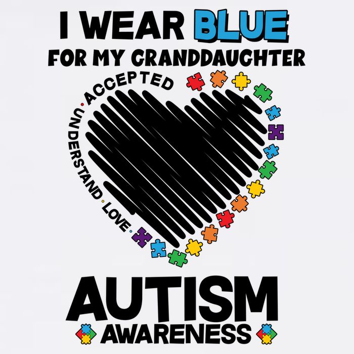 I Wear Blue For My Personalize Custom Text Autism Garment-Dyed Sweatshirt