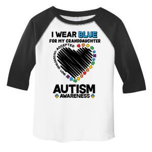 I Wear Blue For My Personalize Custom Text Autism Toddler Fine Jersey T-Shirt