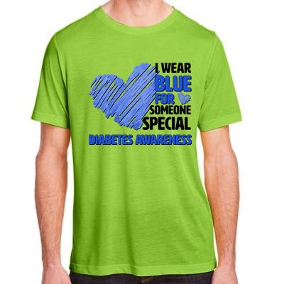 I Wear Blue For Someone Special Diabetes Awareness Adult ChromaSoft Performance T-Shirt